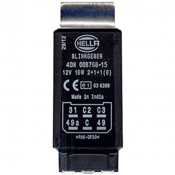 Unidad de intermitencia electrónica HELLA 4DN 008 768-151 - 12V - Conector de 6 pines - Incluye soporte y accesorios