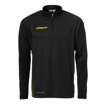 Uhlsport Score Zip Chándal con Cremallera 1/4, Hombre, Negro/Amarillo Fluor, 140