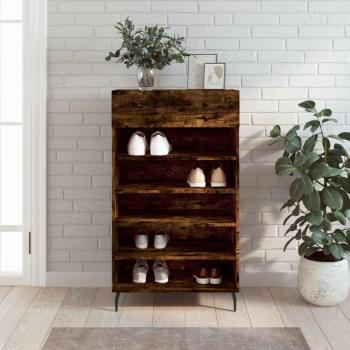 Zapatero Humo 60x35x105 cm Madera multicapa Marrón