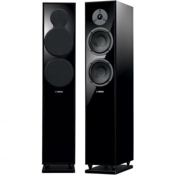 Yamaha NS-F150 Floor Standing Speaker - Black, 2-way bass reflex design, 6.5 cone woofer, 1 dome tweeter, frequency response of 28 Hz to 30 kHz, sensitivity of 87