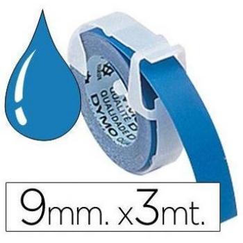 Cinta Dymo relieve en 3D 9mmx3m Azul