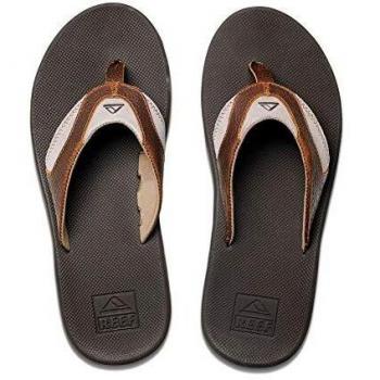 Reef Leather Fanning, Chanclas Hombre, Brown, 39 EU