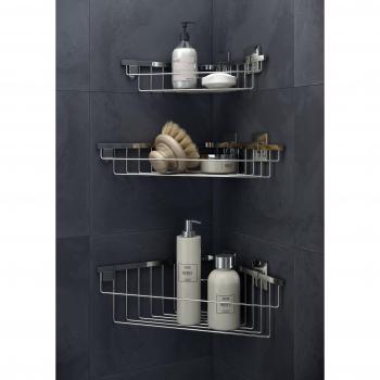 Porta objetos adhesivo esquinero 26 cm Bath+ Duo Square