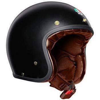 AGV X70 Llanura Negro Gold Motocicleta Casco Tamano 58cm