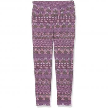 Columbia niñas 'Glacial Impreso Forro Polar Leggings, niña, Color Violet Haze Nordic Stripe, tamaño S