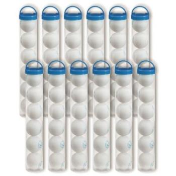 Rucanor Single Circle Case - Pelotas de tenis de mesa en funda, color blanco, 4 cm