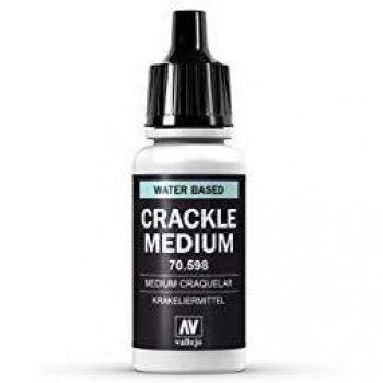 VALLEJO Crackle Medium Medio Craquelar a Base de Agua, Incolor, 17 ml
