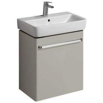 Armario Bajo Geberit Renova Compact 55 cm - Gris Claro Mate / Brillante, Dimensiones: 54,9x60,4x33,7 cm
