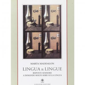Lingua & Lingue MADDALON Gangemi editore LIBRO 1970 - Libro sobre la lengua italiana con respuestas semiserias a preguntas serias