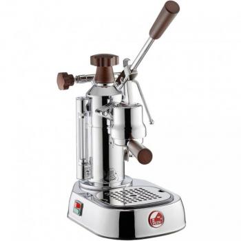 Máquina de Café Espresso La Pavoni Europiccola Lusso con Mangos de Madera y Capacidad de 0.8L