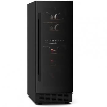 Vinoteca Klarstein Velaire Empotrable Moderna y Elegante con Protección UV, Doble Zona para 17 Botellas