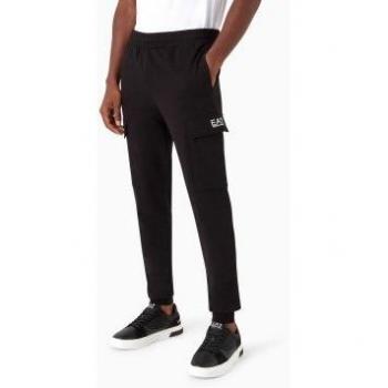 EA7 Mens Core Identity Cotton Cargo Trouser, Size: XXL, Colour: Black