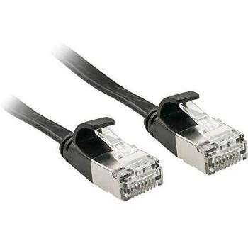 Lindy 47484 5m Cat6a U/FTP Flat Networking Cable - Black
