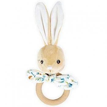 Kaloo - Fripons - Anillo Mordedor Justin el Conejo - Juguete para Niños Pequeños - Dentición - 15 Cm - Desde el Nacimiento, K969999