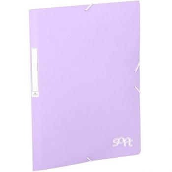 Carpeta Solapas Soft Polipropileno con Etiqueta y Gomas