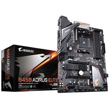 Gigabyte Technology Placa B450 AORUS Elite V2,AMD,AM4,B450,4DDR4,128GB,DVI HDMI,GBLAN,6SATA3,2XM.2,6USB3.1,ATX