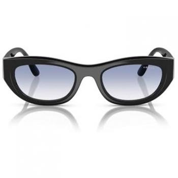 Vogue Vo5616s Cat Eye Sunglasses col. w44/19 Black Unisex with Blue Lenses, Size: 51 MM