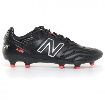 New Balance 442 Pro FG V2 Unisex Soccer Cleats - Black/Red/White (Size 8)
