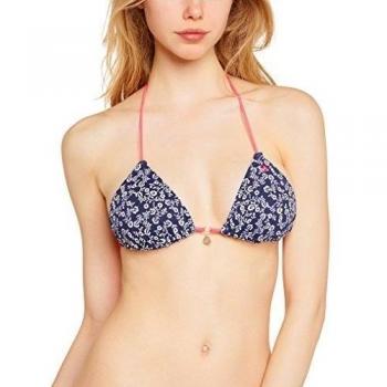 Banana Moon Febo Floret - Parte de arriba de bikini para mujer, color azul