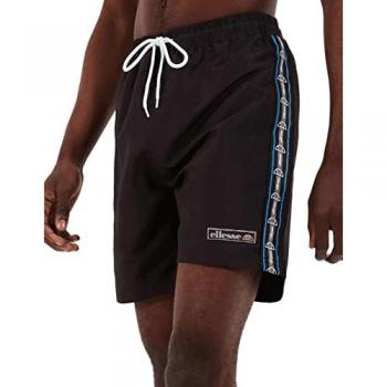 Ellesse - Bañador Corto Whalleo Swim Short para Hombre Negro, Sintético, Talla S