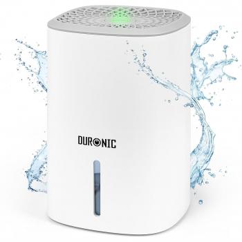 Deshumidificador Eléctrico Duronic DH06 WE 23W - Capacidad de 240ml/día, 0,8L, Compacto y Silencioso, Ideal para Cocina y Dormitorio