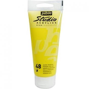 Pintura Acrílica Pebeo Studio 100 ml Amarillo Primario