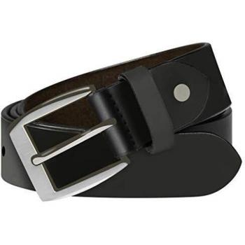 vidaXL Cinturón de Cuero Negro Hombre para Traje 105cm Complementos Caballero