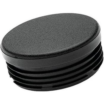 Punta/tapón plástico negro para tubo redondo