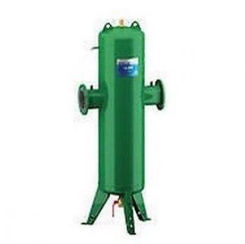 Separador de lodo y microburbujas Caleffi DiscalDirt DN 250, acero pintado con polvo epoxi, conexiones a brida, sin aislamiento