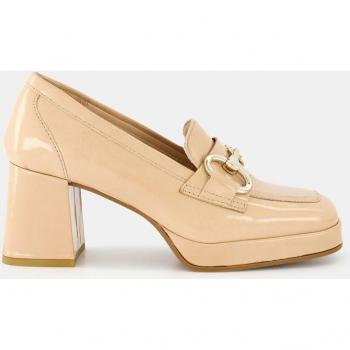 Mocasines de mujer Alpe con plataforma en beige