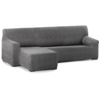 Funda Chaise Longue Brazo Corto Izquierdo Bielástica Roc Gris Oscuro 120 x 120 x 360 cm