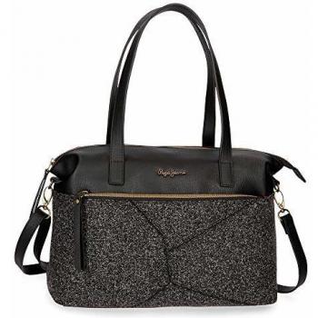 Bolso Pepe Jeans Claire Negro, 35cm