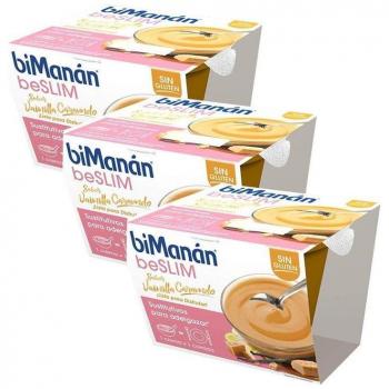 BiManán BeSlim Copa Vainilla Caramelo 3x210g