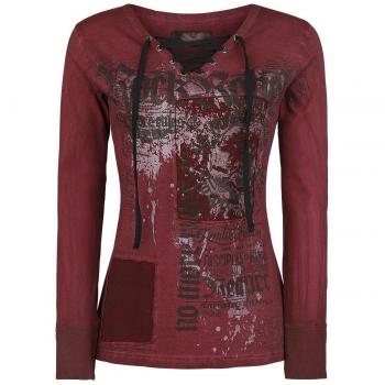 Rock Rebel by EMP Stay Manga Larga Mujer Rojo XXL