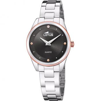 Reloj Lotus Trendy 18795/4 para Mujer, Esfera Gris, Acero Plateado