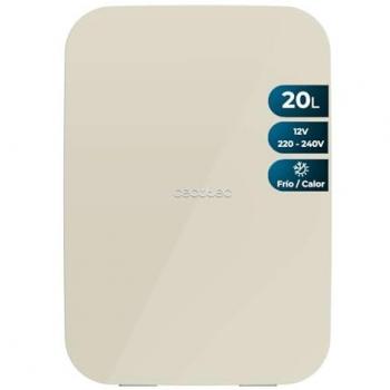Nevera Mini Cecotec Bahamas 20L - Frigorífico Portátil 12V-220V, Enfriamiento y Calentamiento, Transporte Fácil