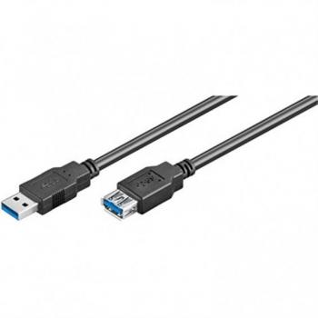 Ewent EC1007 Cable USB 3.0 Tipo A Macho > Tipo A Hembra 1M Negro