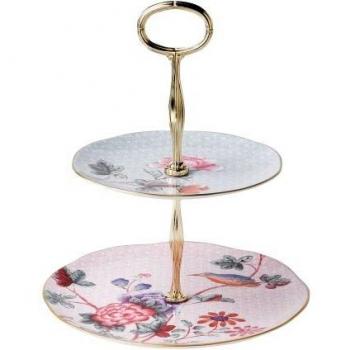 Wedgwood 5C106805126 Cuckoo Cake Plate/Stand, Ceramic, Multi