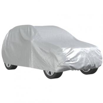 Funda de coche para SUV con correas hebilla plateado M