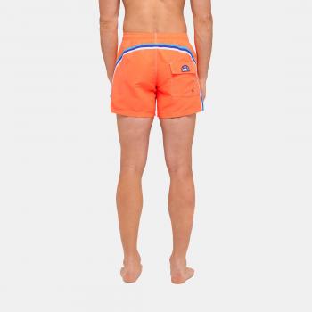 Sundek Short Elasticated Waist Swim Shorts, Red, Male, Size: XL