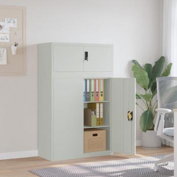 vidaXL File Cabinet Light Grey 90x40x145 cm Steel