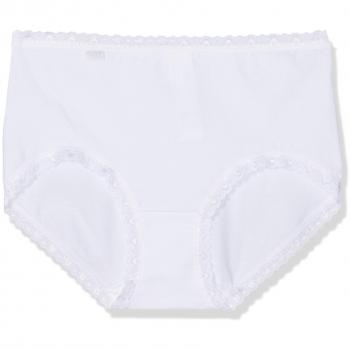 Pack de 3 Culottes Midi de Algodón con Encaje Sloggi 24/7 - Color Blanco - Talla XL