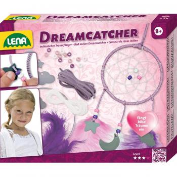 Lena Set de Manualidades para Crear Atrapasueños con Materiales Completos y Diseño Infantil en Color Lila