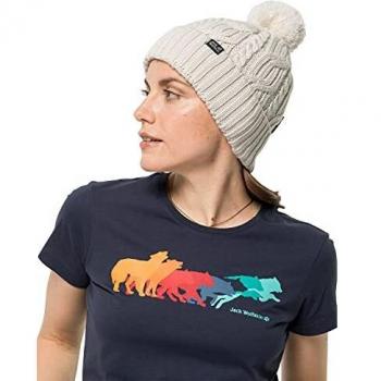 Jack Wolfskin Stormlock - Gorro con pompón, Unisex Adulto, 1905091, Abedul, Einheitsgröße