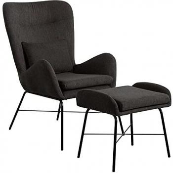 THINIA HOME Sillón con Reposapiés 66x84x100cm