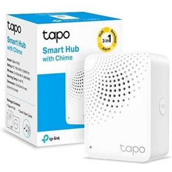 TP-Link Tapo H100 Smart Hub con 19 Tonos, Control Inteligente centralizado Hogar, Enlace a WiFi hasta