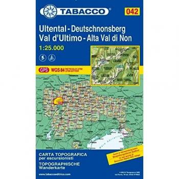 Mapa excursionista y topográfico Val d'Ultimo 1:25.000 - Tabacco #042