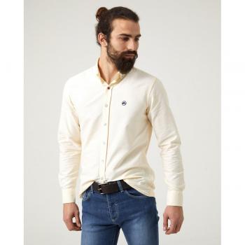 Camisa Altonadock amarilla con logo marino para hombre