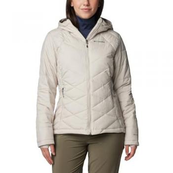 Chaqueta outdoor Columbia Heavenly™ para mujer, color marrón, talla L, plumífero con capucha