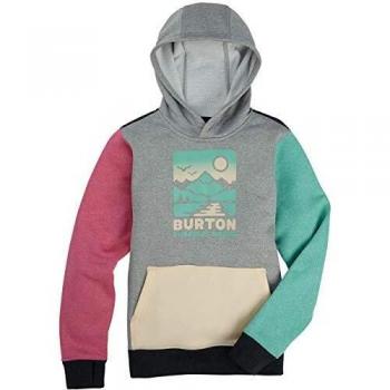 Burton Oak - Sudadera con capucha para niño gris jaspeado multicolor M